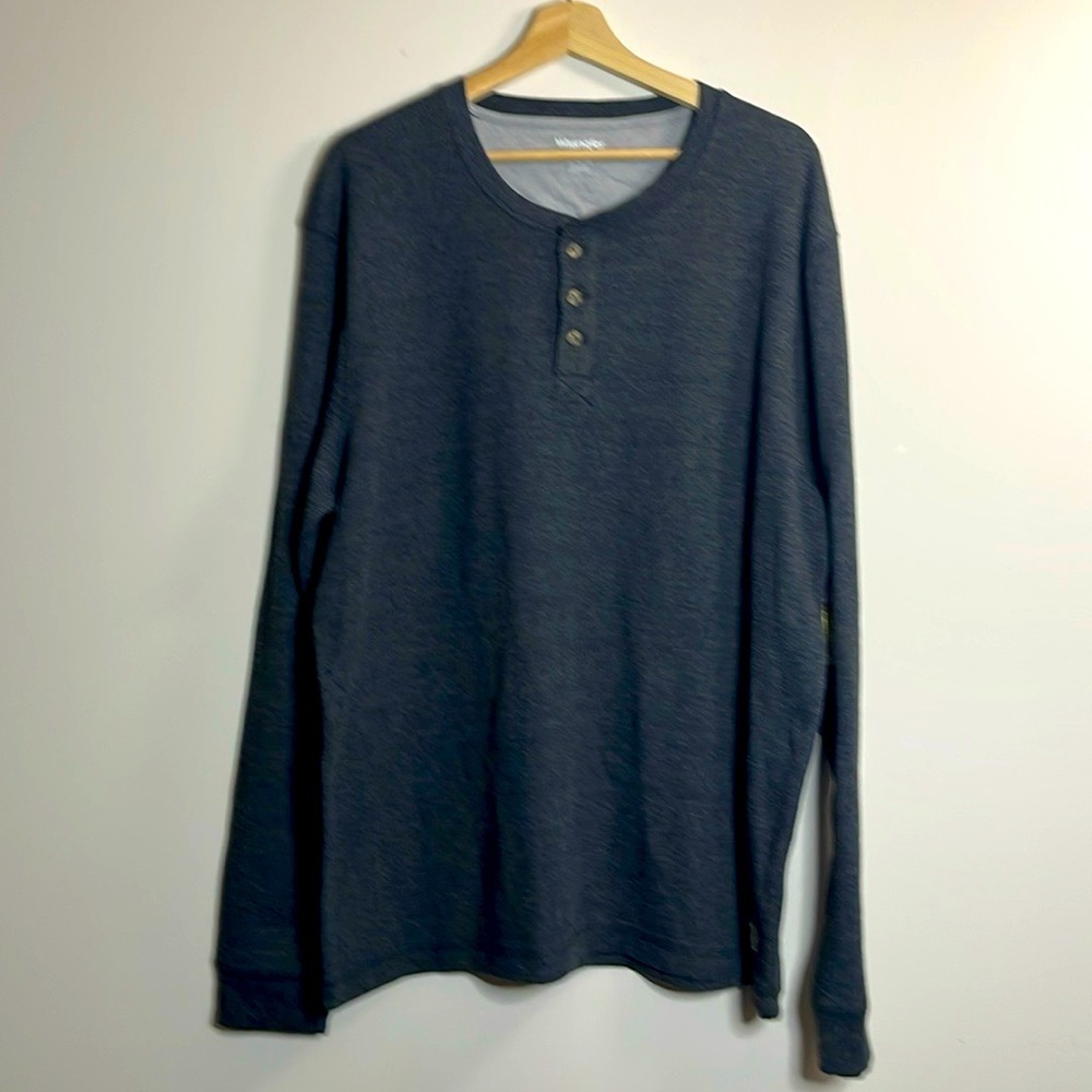 Wrangler® Men's Long Sleeve Henley Shirt, Sizes Medium
